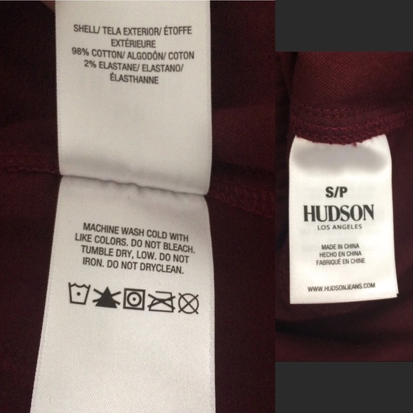 Hudson Trucker Jacket Velvet finish Maroon Small - Picture 7 of 8